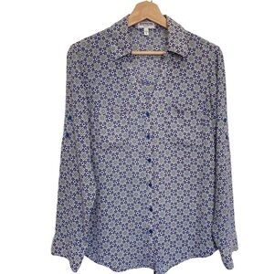 EXPRESS Portofino Shirt in Tile Print